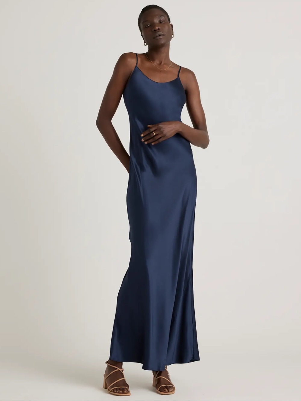 Quince Silk Maxi Slip Dress